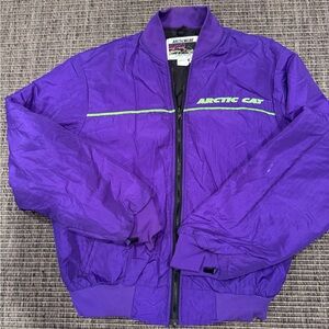 Vintage Arctic Cat Women's Vibrant Purple Snowmobile Jacket